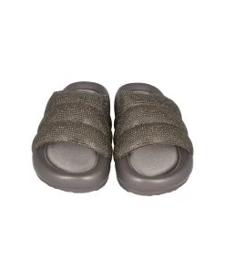 Sandalias capitonada brillos