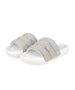 Sandalias capitonada brillos