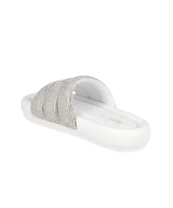 Sandalias capitonada brillos