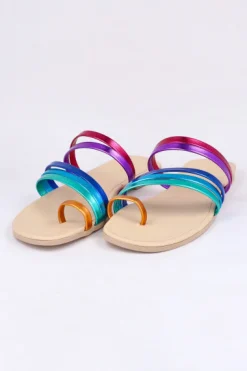 Sandalias cintas anillo dedo