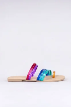 Sandalias cintas anillo dedo