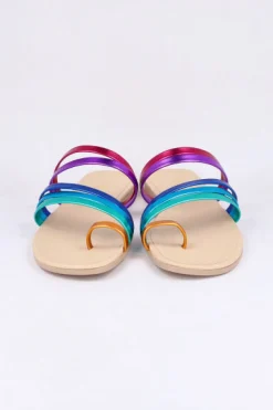 Sandalias cintas anillo dedo