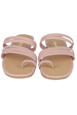 Sandalias cintas anillo dedo