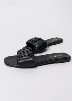 Sandalias pala tira rugosa