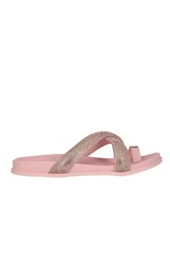 Sandalias Slide Cinta Brillos