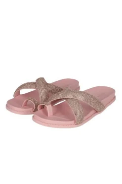 Sandalias Slide Cinta Brillos