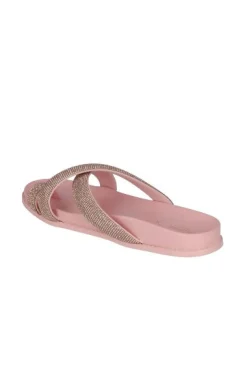 Sandalias Slide Cinta Brillos