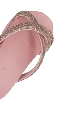 Sandalias Slide Cinta Brillos