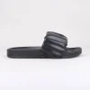 Sandalias slide cinta corrugada