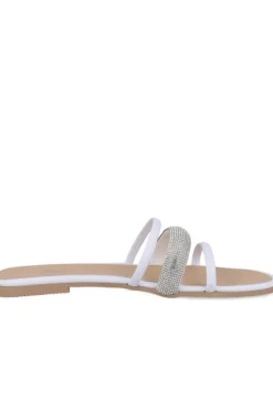 Sandalias triple tira brillos