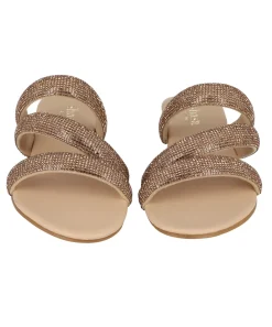 Sandalias Triple Tira Brillos