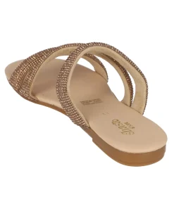 Sandalias Triple Tira Brillos