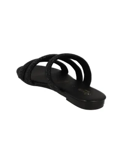 Sandalias Triple Tira Brillos