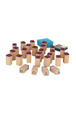 Sellos abecedario multicolor