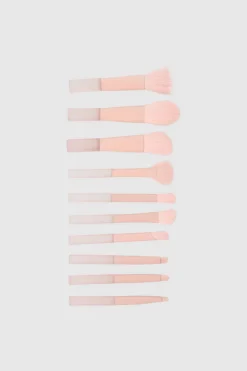 Set 10 brochas mitad transparente