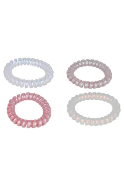 Set 4 Ligas Teléfono Glitter