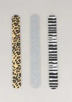 Set 3 Limas Uñas Animal Print