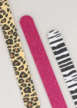 Set 3 Limas Uñas Animal Print