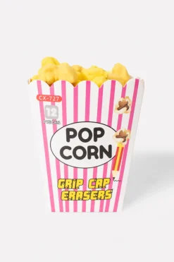 Set 12 piezas borrador palomitas