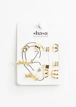 Set 12 piezas earcuffs coronas