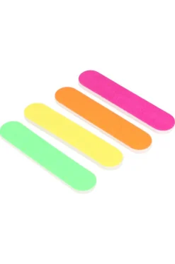 Set 4 Piezas Lima Uñas Neón