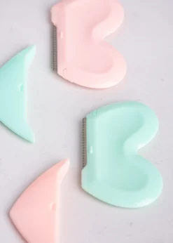 Set 2 piezas perfilador cejas corazón