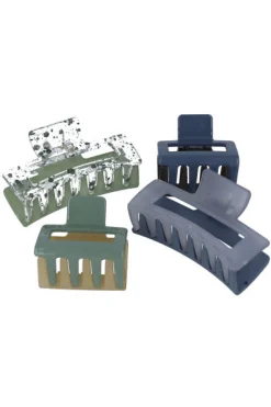 Set 4 pinzas transparente