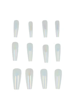 Set 12 uñas adheribles tornasol