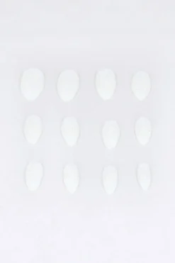 Set 12 uñas almendradas brillo