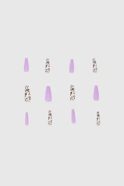 Set 12 uñas animal print