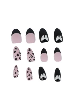 Set 12 uñas bicolor mix