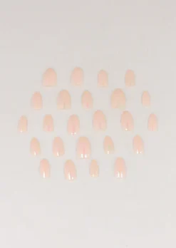 Set 24 Uñas Efecto Espejo