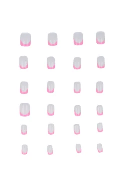 Set 24 uñas postizas francés