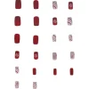 Set 24 uñas postizas navideñas