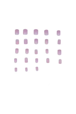 Set 24 uñas tornasol color