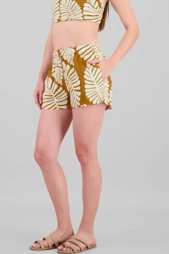 Short bolsas estampado tropical