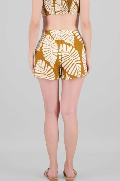 Short bolsas estampado tropical