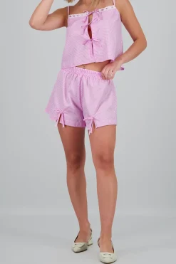 Short cuadros detalle moños