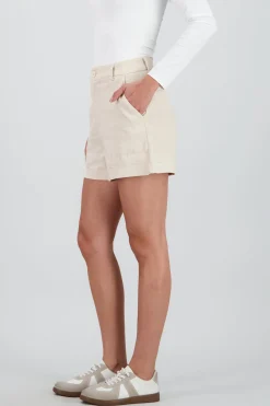 Short mini liso detalle dobladillo