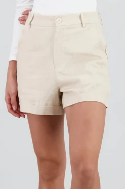 Short mini liso detalle dobladillo