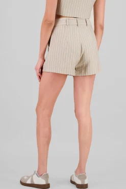 Short rayas detalle pinzas bolsillos