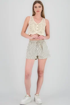 Short rayas detalle resorte