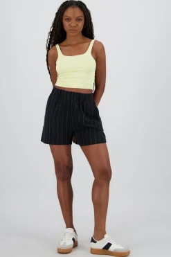 Short recto rayas detalle resorte