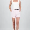 Shorts con pinza y cinturon hypsters