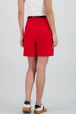 Shorts lisos amplios detalle cinturon