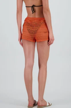 Shorts red tejido zig zag