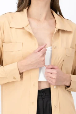 Sobrecamisa larga fluida