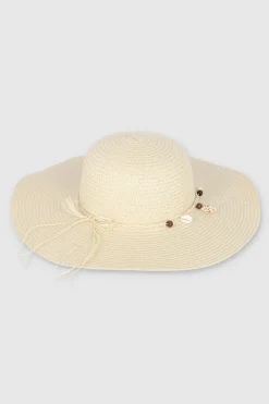Sombrero cinta conchas