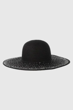 Sombrero floppy aplicación brillo