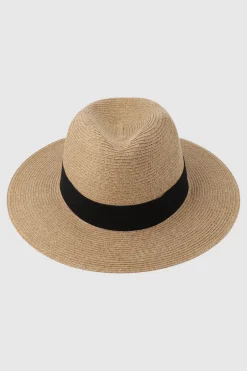 Sombrero panama cinturon tela